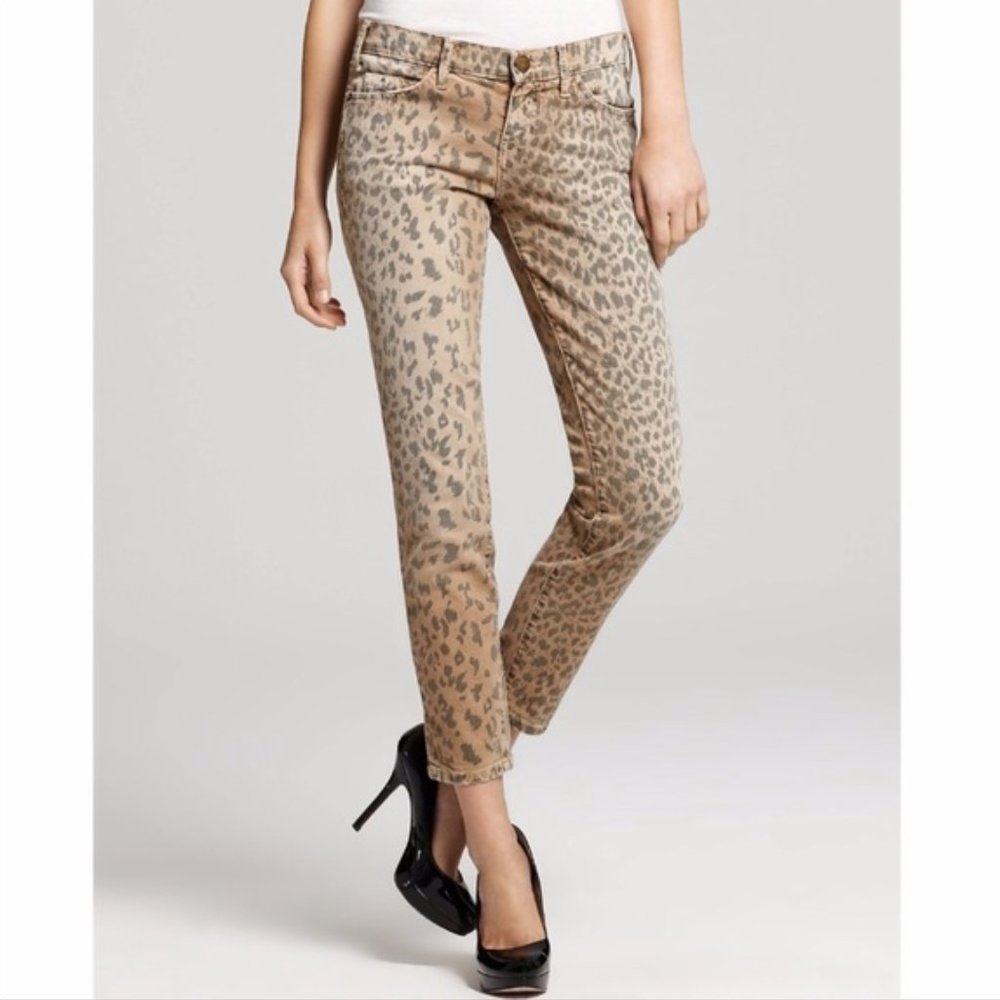 Current Elliott Leopard Print Jeans